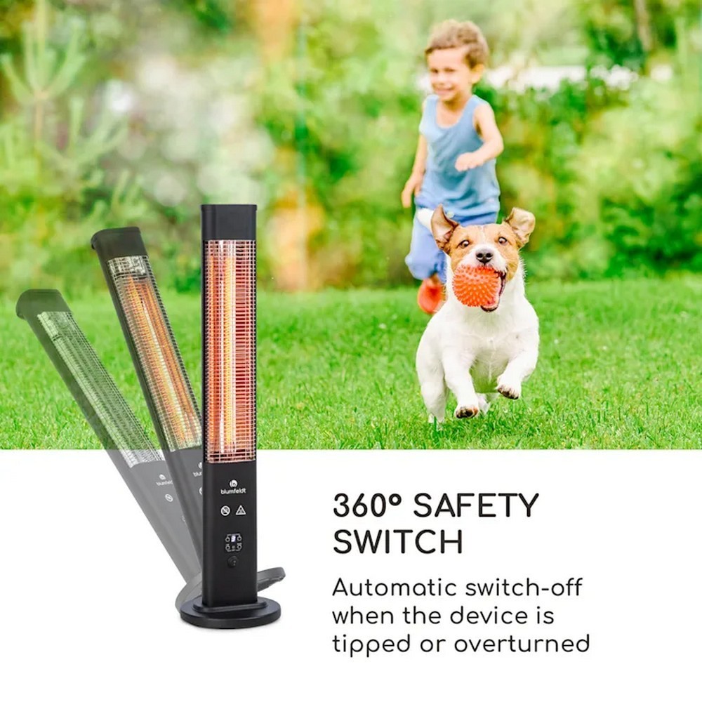 Инфракрасный электрический обогреватель Blumfeldt Heat Guru Plus Black (1,2 кВт) 10035095