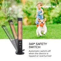 Инфракрасный электрический обогреватель Blumfeldt Heat Guru Plus Black (1,2 кВт) 10035095