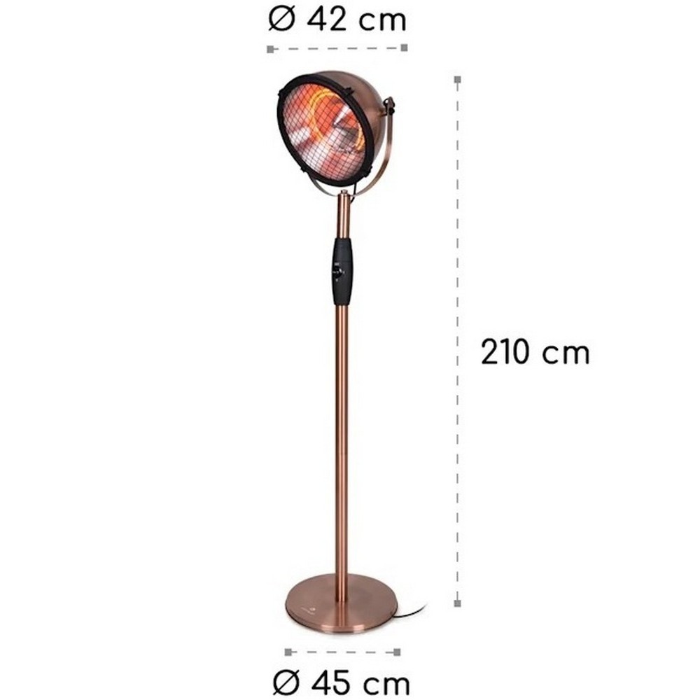 Инфракрасный электрический обогреватель Blumfeldt Heatspot медный металлик (2кВт) 10033105